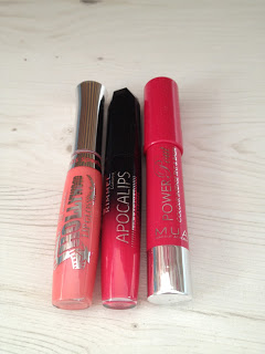 Review – Lip Haul – Miss Sporty Hollywood Lipgloss / Rimmel Apocalips / Mua Power Pout