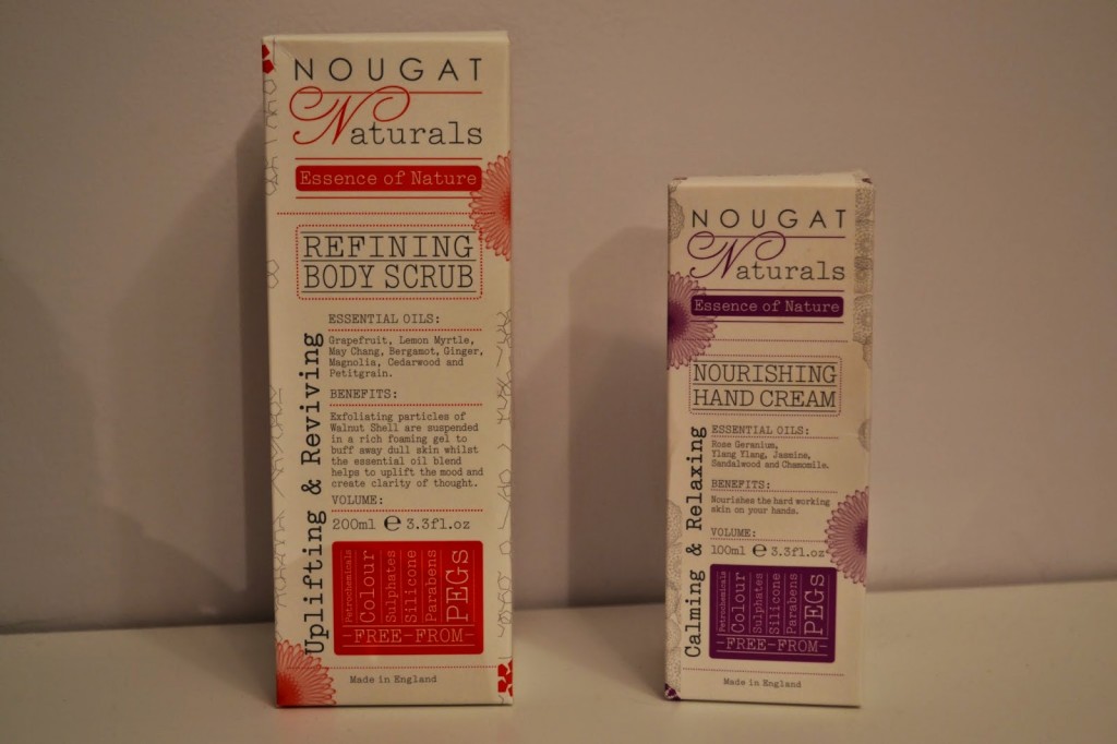 Nougat Naturals Nourishing Handcream and Refining Body Scrub