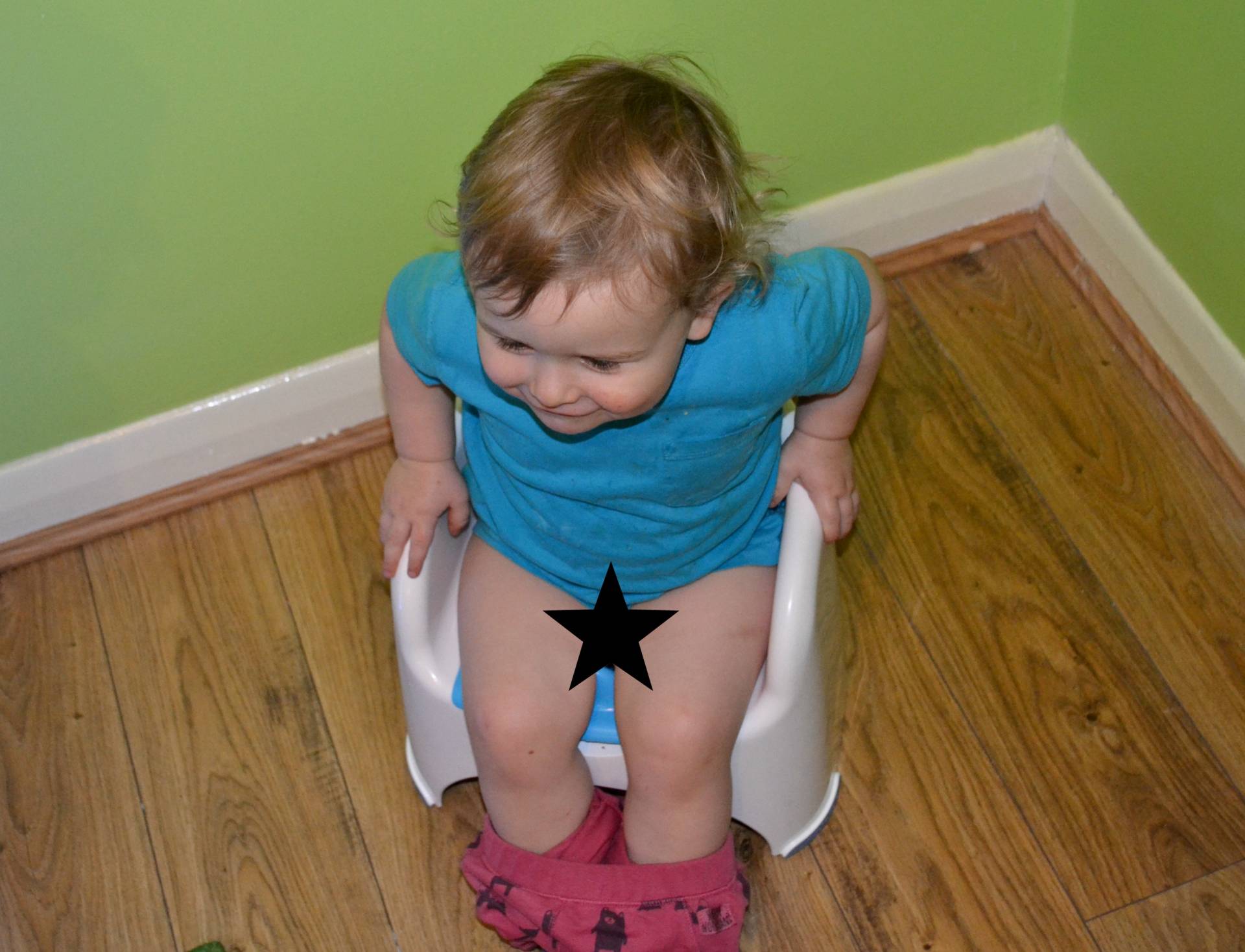 eli on the potty