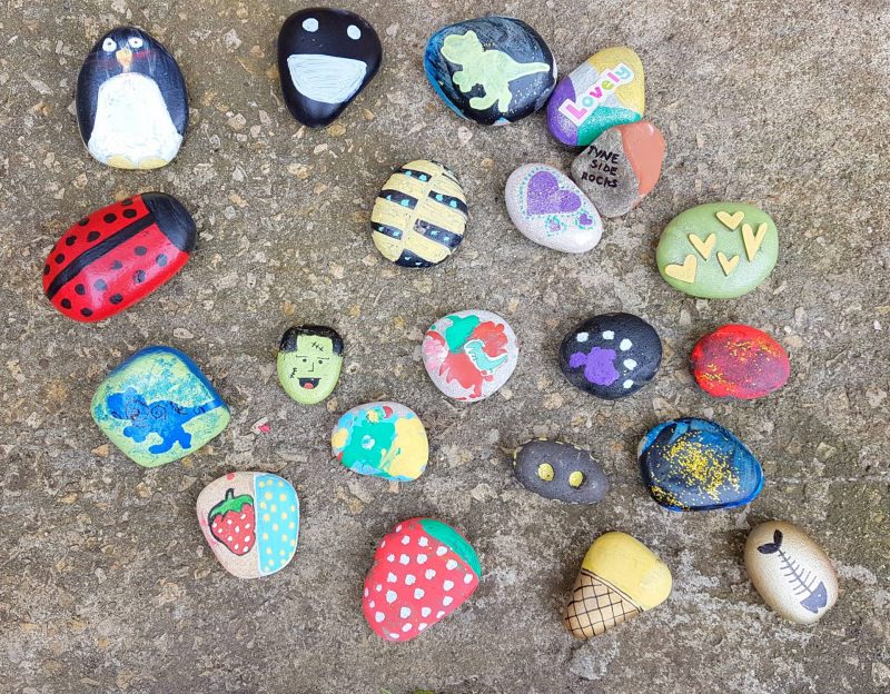 Why are there painted rocks in the North East – What are #TynesideRocks?