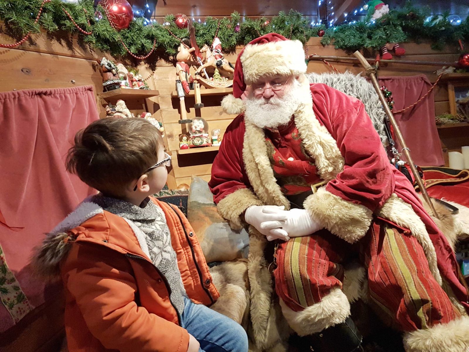 Seeing Santa at Alnwick Garden 2018