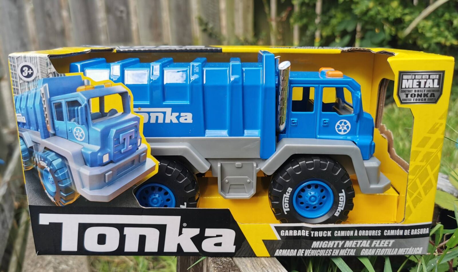 Tonka blue hot sale garbage truck